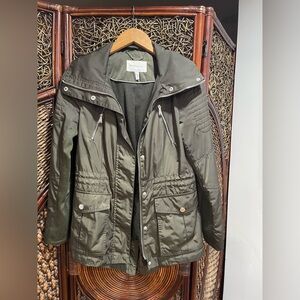 BCBGeneration Olive Jacket with Chain Detail